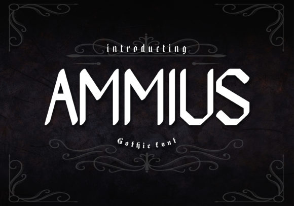 Ammius Font: Bold and Geometric for Creative Projects