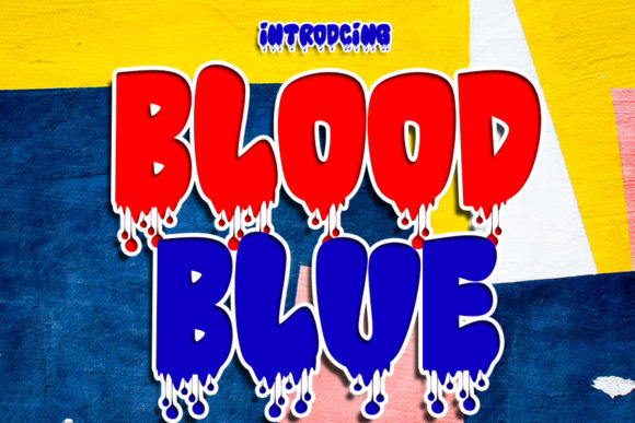 Blood Blue Font for Bold and Trendy Design Projects