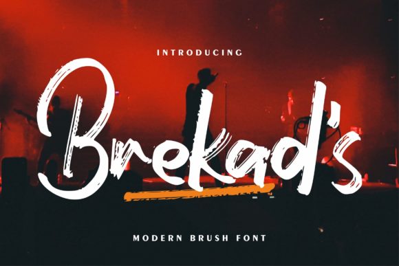 Brekad s: A Bold Display Font for Creative Branding Projects