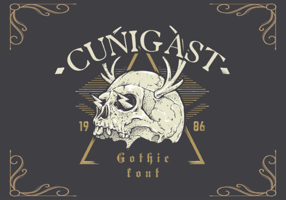 Cunigast Font for Bold, Vintage-Styled Branding