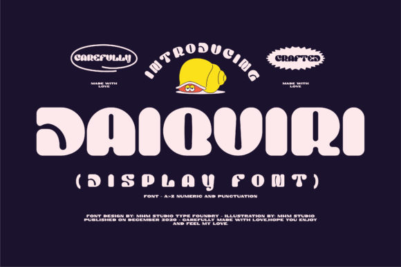 Daiquiri Font: A Bold Display Typeface for Creative Makers