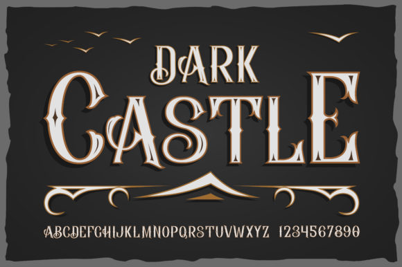 Dark Castle Font: Bold, Vintage & Versatile Display Type