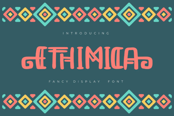Ethimica Display Font for Stylish Craft Projects