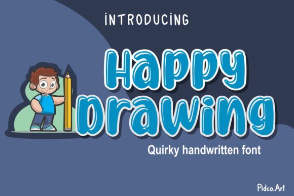 Happy Drawing Font for Playful and Engaging Brand Content