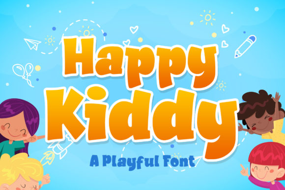 Happy Kiddy Font Review: A Playful Display Typeface for Creative Projects