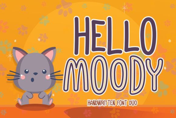 Hello Moody Font: A Creative Maker’s Display Typeface for Stationery and More