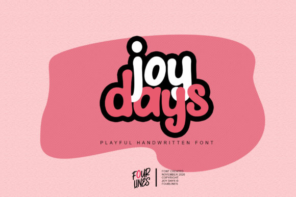 Joy Days Font: A Playful Display Typeface for Creative Projects