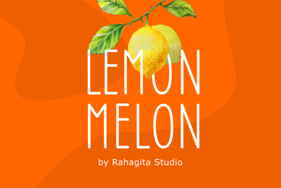 Lemon Melon Display Font for Creative Publishing