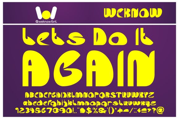 Let s Do It Again Font for Creative Makers