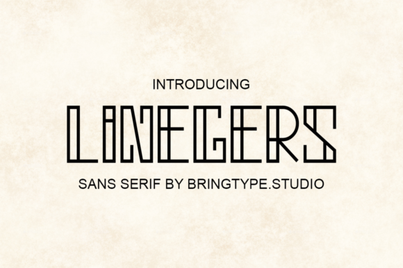 Linegers Font: A Bold Display Typeface for Creative Branding