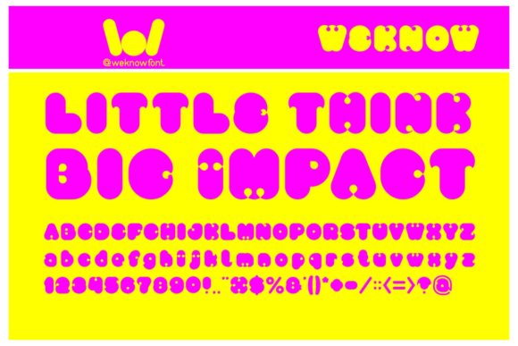 Little Think Big Impact Font for Branding and Design
