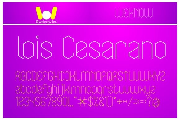Lois Cesarano Font Review: A Modern Display Typeface for Creative Makers