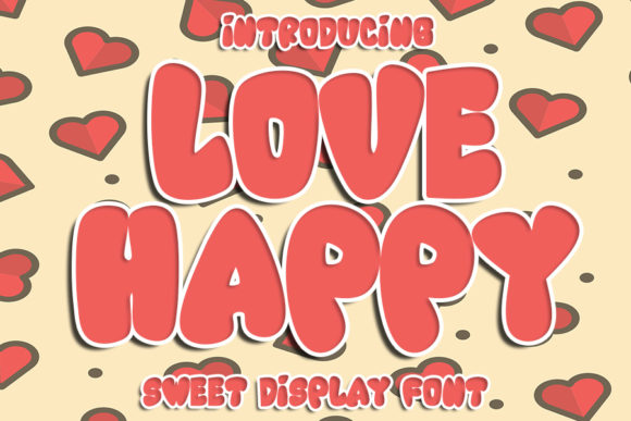 Love Happy: A Bold Display Font for Editorial Design
