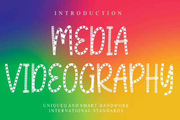 Media Videography Font for Creative Branding Projects