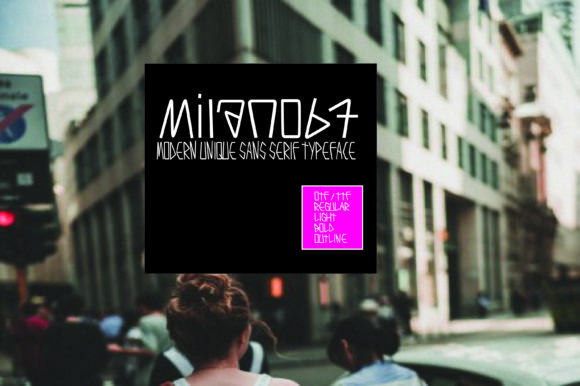 Milano67 Display Font for Editorial Design