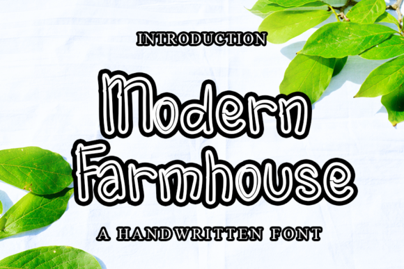 Modern Farmhouse Font for Authentic Branding and Display Design