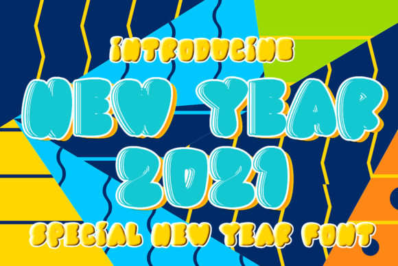 New Year 2021 Font for Strong Branding and Creative Projects
