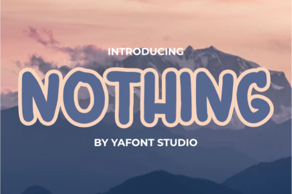 Nothing Font: A Versatile Display Typeface for Creative Projects