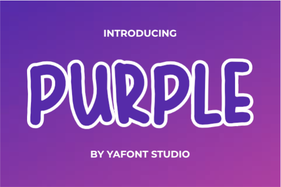 Purple Display Font for Creative Projects
