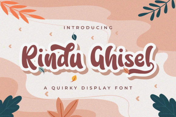 Rindu Ghisel Font for Small Business Branding