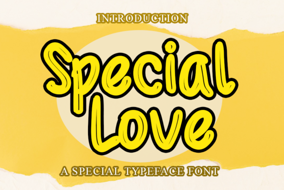 Special Love Font: Quirky Display Typography for Creative Web Design