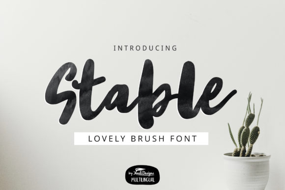 Stable Display Font for Memorable Brand Content