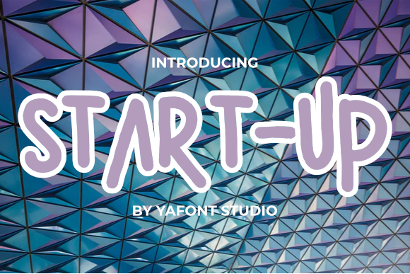 Start-up Font: A Playful Display Typeface for Creative Projects