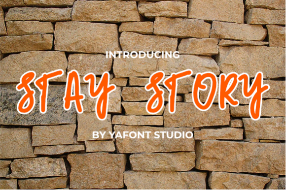 Stay Story Font: A Playful Display Typeface for Authentic Publishing
