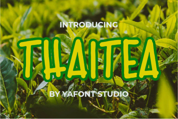 Thaitea Font: A Display Typeface for Creative Campaigns