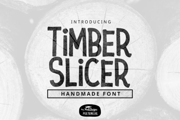 Timber Slicer Display Font in Branding Projects