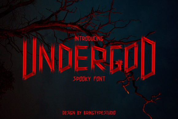 Undergod Font Review: A Dramatic Display Typeface for Bold Branding
