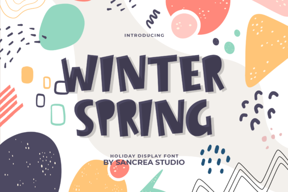 Winter Spring Font: A Quirky Display Typeface for Makers